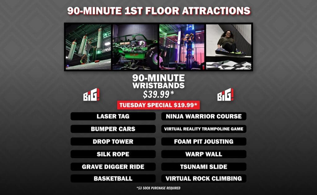 90 Minute 1st Floor Attraction